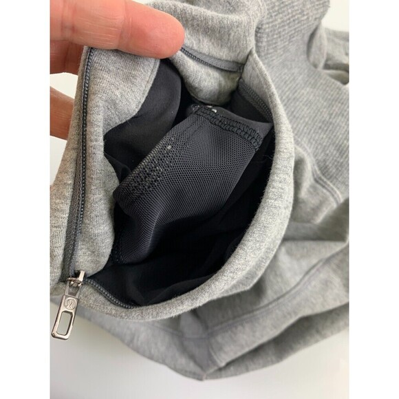 Lululemon Cross Cut Jogger Sweatpants Heathered Medium Gray Drawstring Men Small - Picture 14 of 16